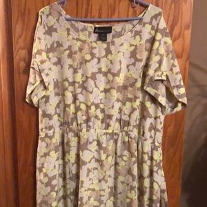 Lane Bryant green floral dress 18/20